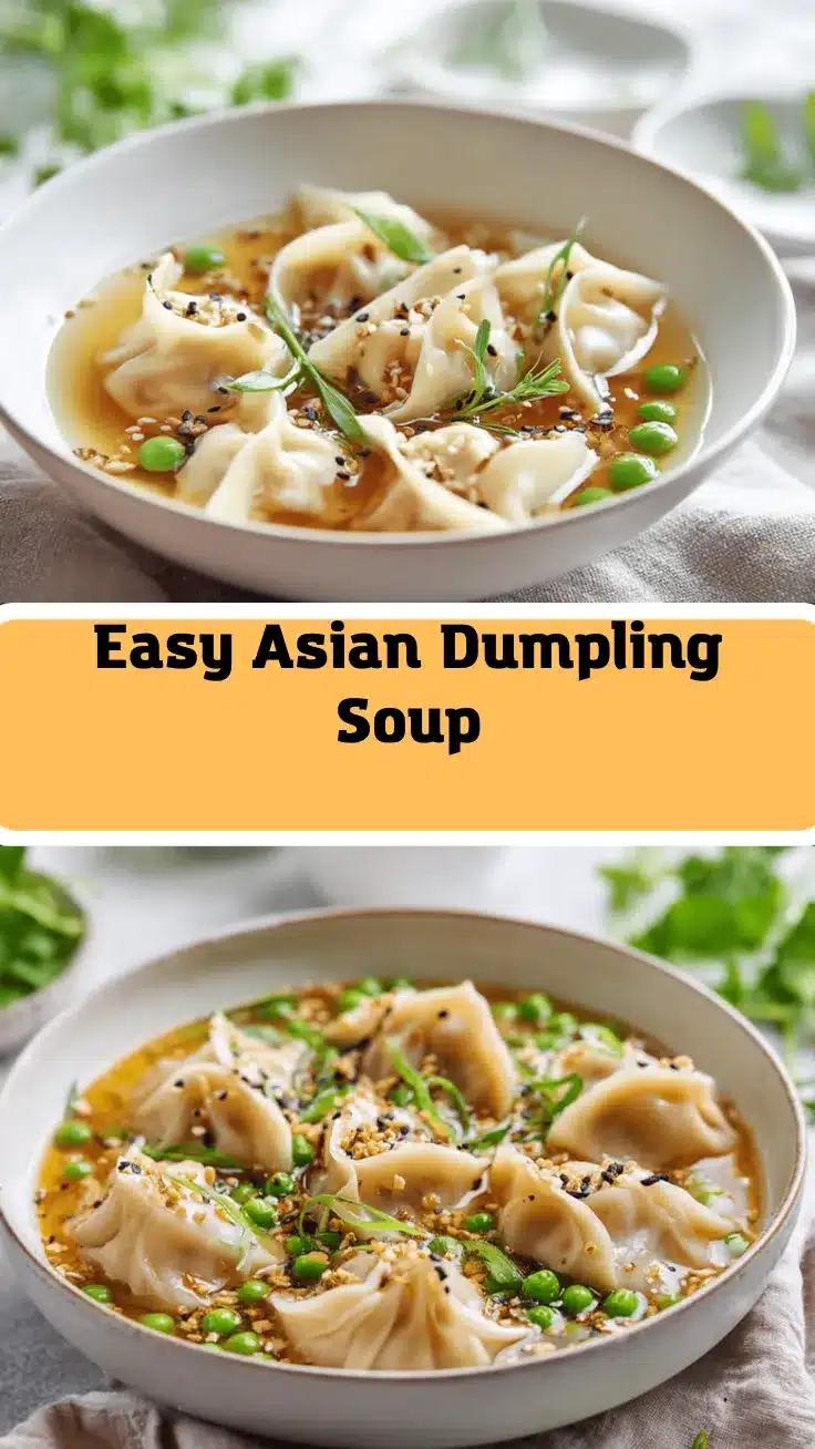 Asian dumpling potsticker soup recipe