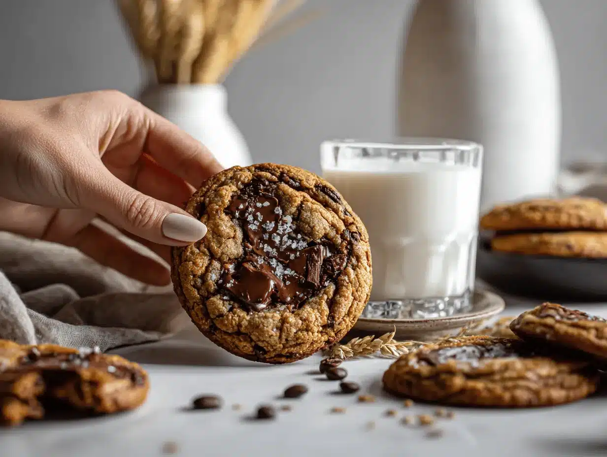 chewy chocolate espresso cookies preparation steps