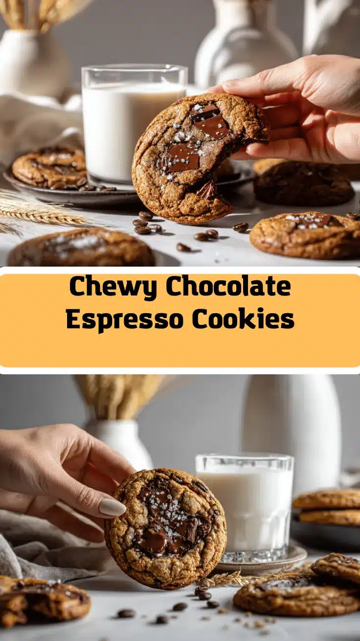 chewy chocolate espresso cookies recipe