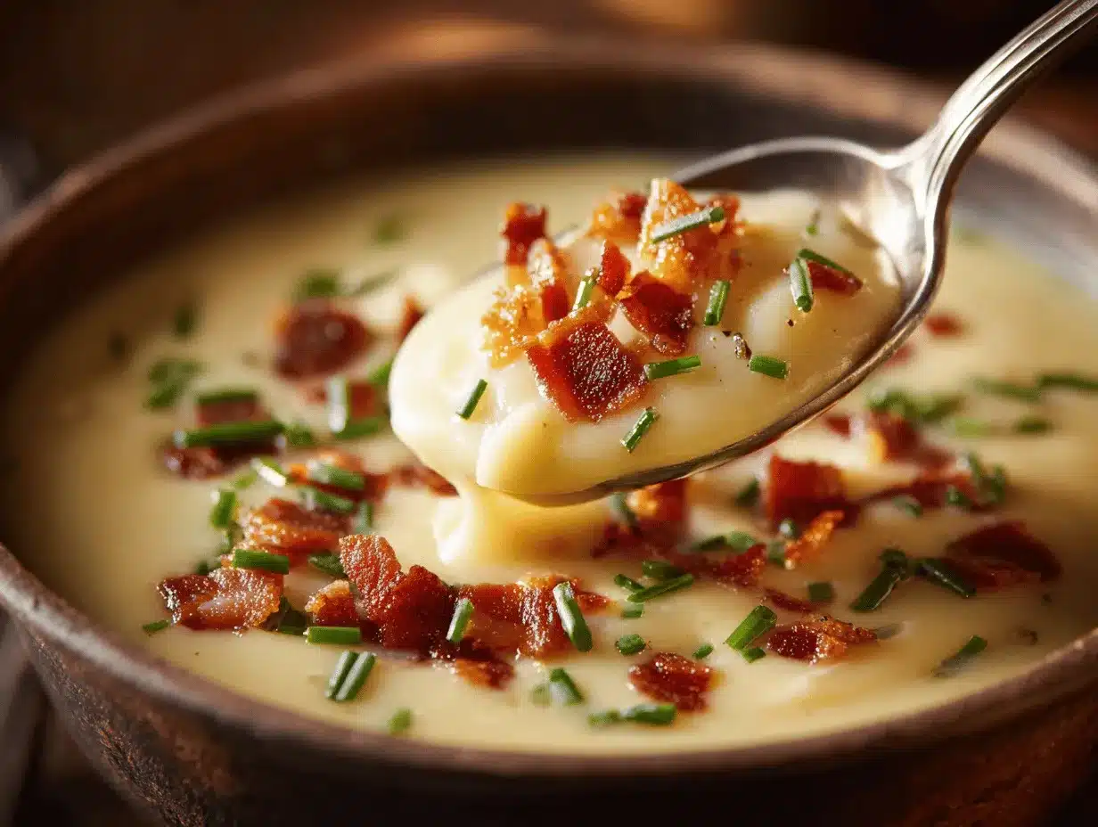 creamy baked potato soup preparation steps