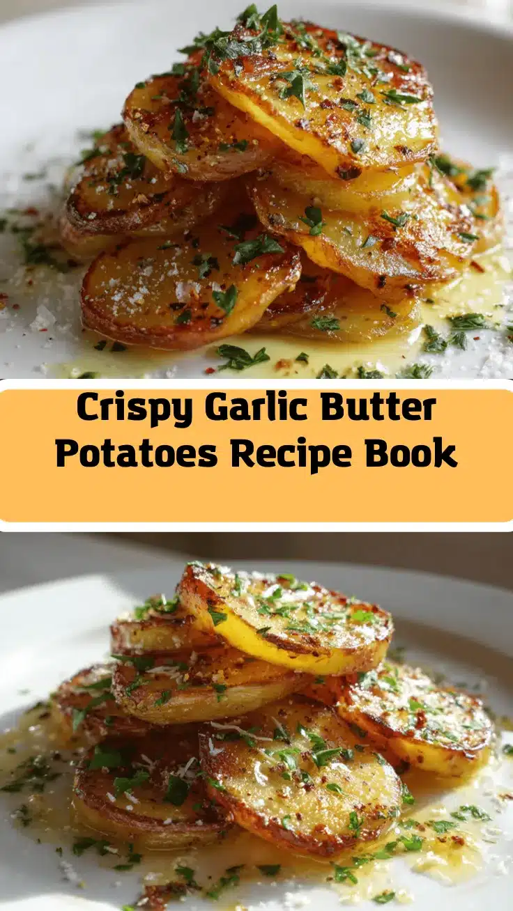 crispy garlic butter potatoes recipe