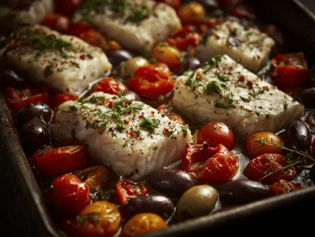 Mediterranean baked fish - featured image