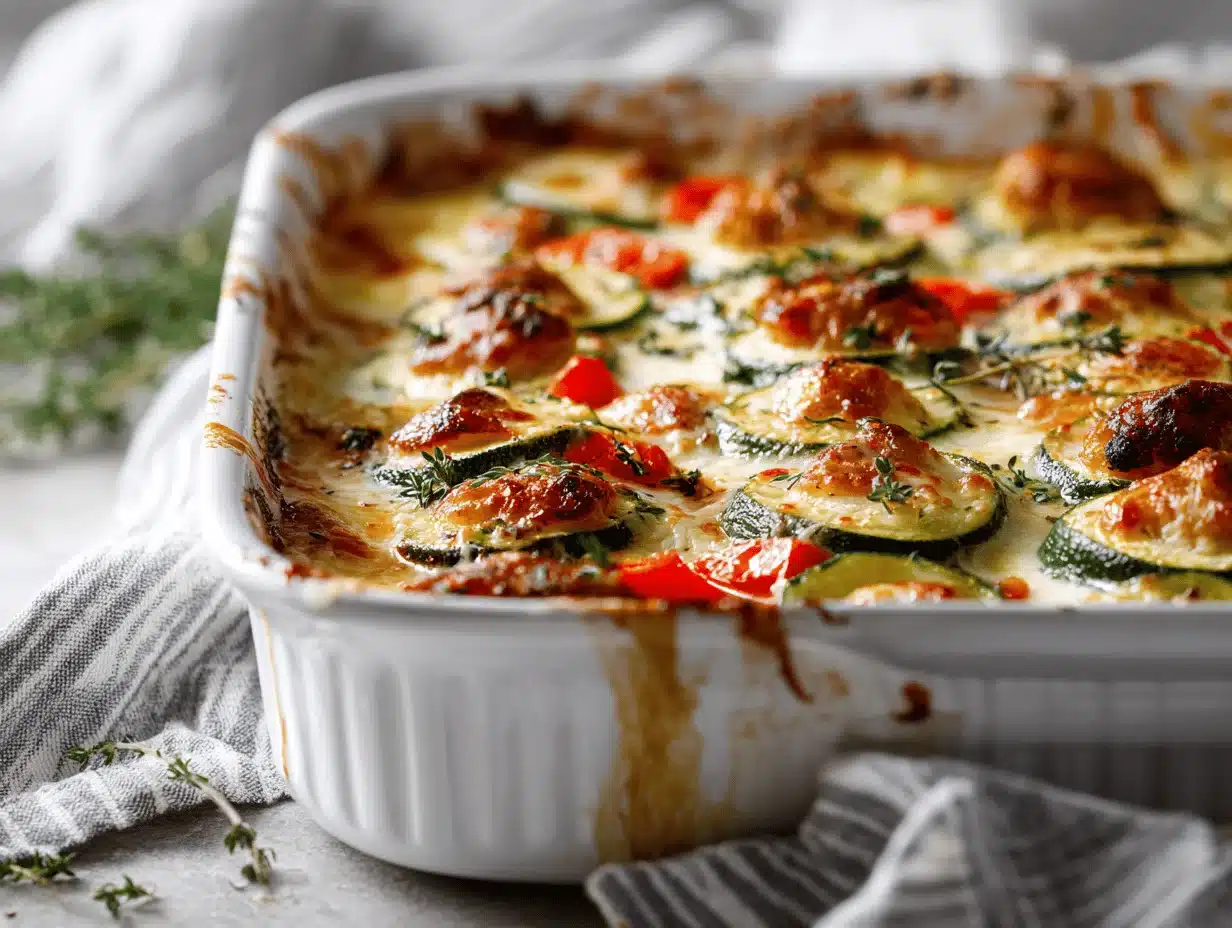 Mediterranean Chicken Zucchini Bake - featured image