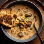 Philly cheesesteak soup - featured image