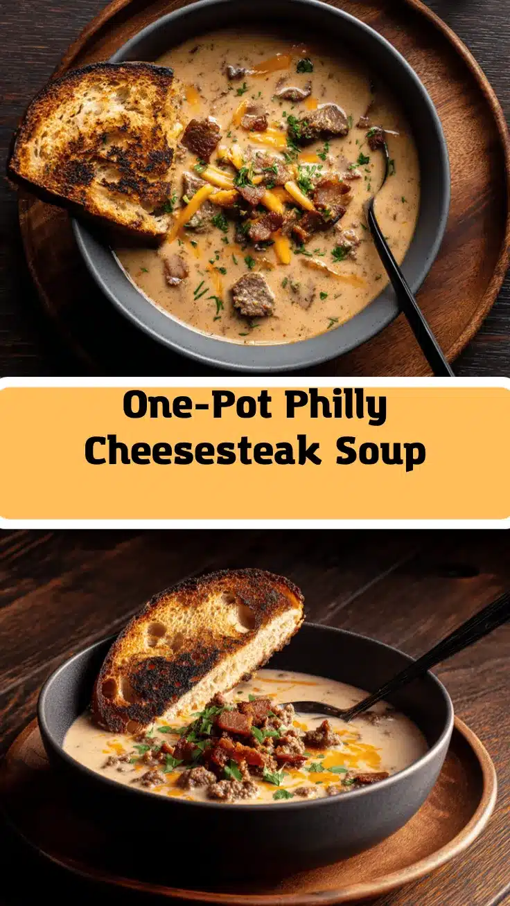 Philly cheesesteak soup recipe