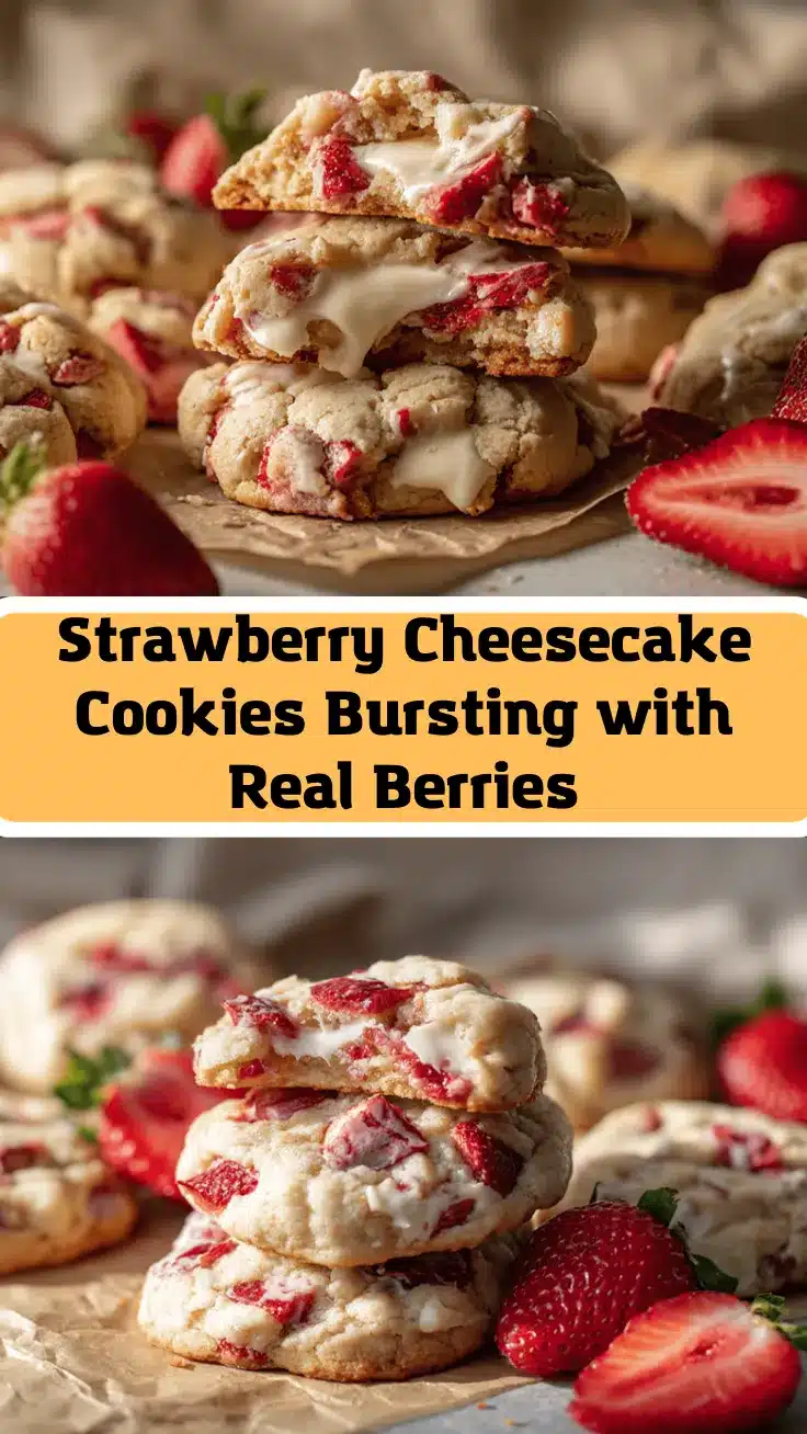 strawberry cheesecake cookies recipe